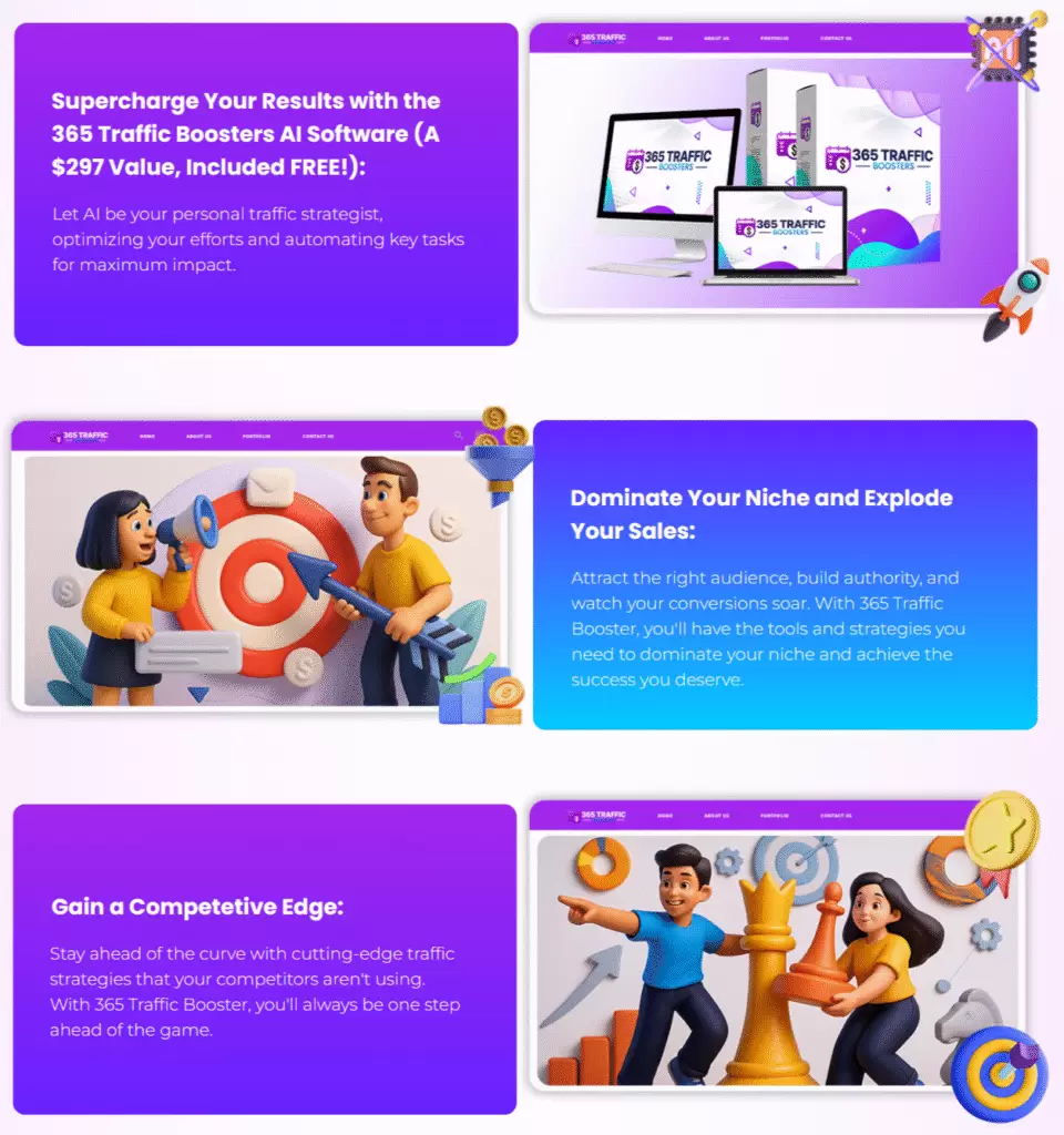 365 Traffic Boosters Review - Unlock A Flood Of FREE Traffic: Your 365-Day Shortcut To Explosive Growth